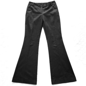 The Limited Drew Fit Flared Black Trouser Pants